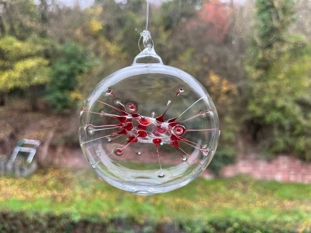 Witch Ball handblown glass ornament, colour variant - SchradeGlas