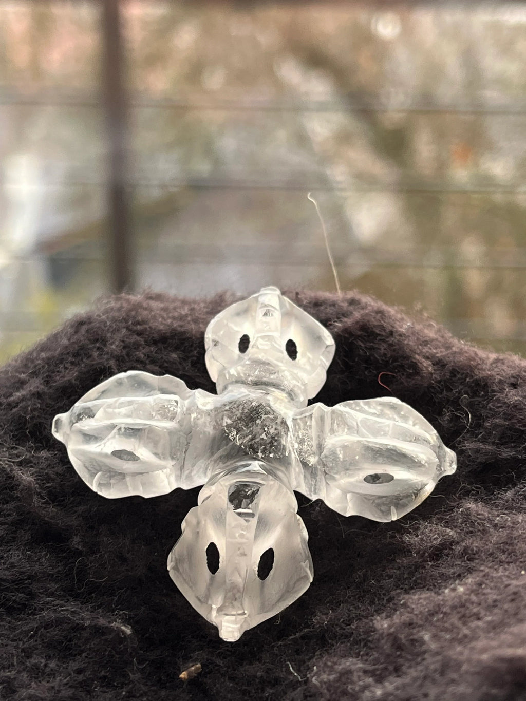 Crystal Dorje Vajra Chain - SchradeGlas